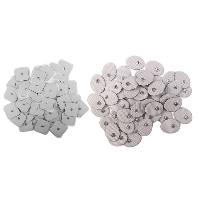 

ELOS-50Pcs Tens Electrodes Electrode Pad for Self Adhesive Electrode Patches for TENS Therapy Machines & 50Pcs 3X4cm