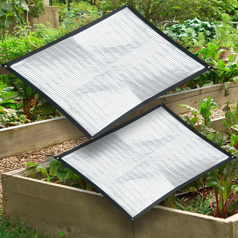 75% Солнцезащитная сетка светоотражающая из ПЭ брезента Непромокаемая ткань для