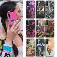 gorillaz boat illust music phone case for huawei honor 8x 9 lite view 10 life 10i 20i for mate 20 30 lite 40 pro black cover