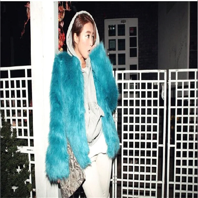 

Imitation Fox Fur Coat Women Autumn And Winter 2021 New Short Solid Color Long-Sleeved Hoodless Fashion Jacket M125