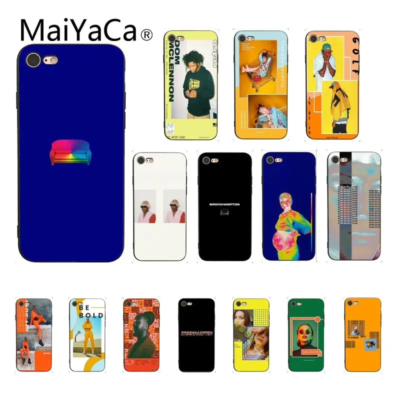 Новый черный чехол Maiyaca BROCKHAMPTON для iPhone 8 7 6 6S Plus X XS MAX 5 5S SE XR 10 11proMAX|Чехлы-накладки| |