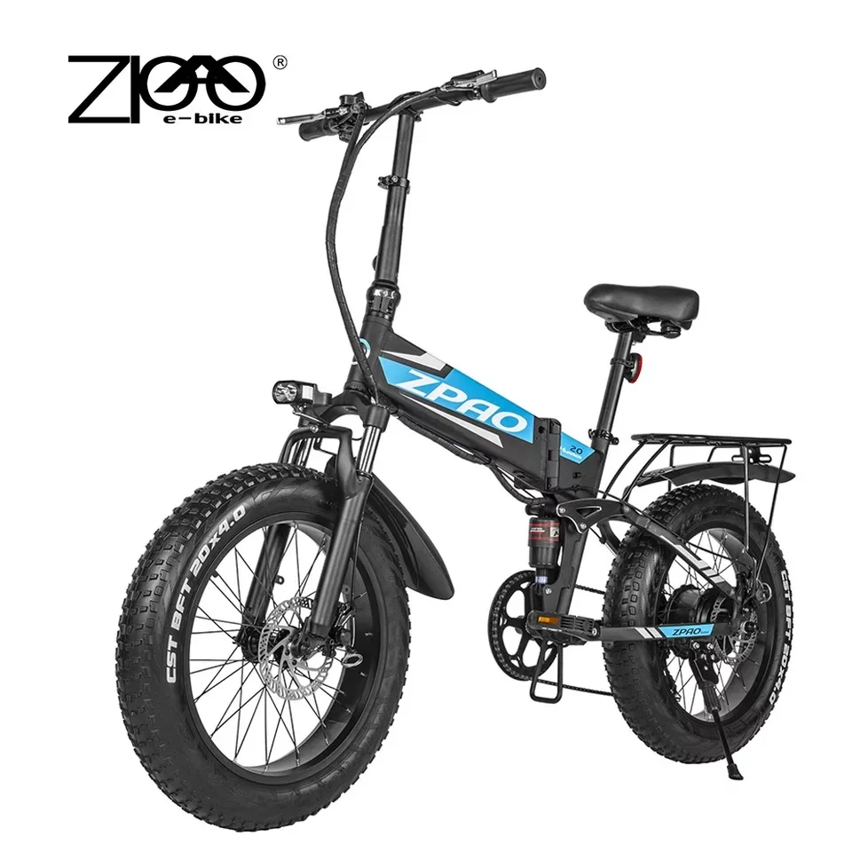 Verkaufen 500W 750W Fett Reifen Ebike 20x 4,0 Zoll Falten Elektro-bike 48V 12,8 Ah Elektrische Fahrrad Lithium-batterie Elektrische Fahrrad