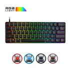 Клавиатура Skyloong SK61 для ПК и ноутбуков, механическая, проводная, 60% клавиши, USB, RGB-подсветка
