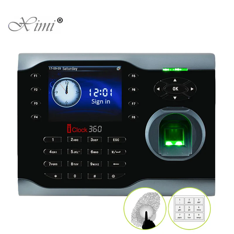 Высокая Скорость TCP/IP отпечатков пальцев посещаемость времени Регистраторы ZK