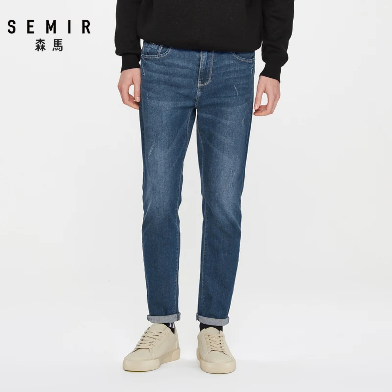 Мужские джинсовые брюки SEMIR новинка весны 2020 шорты для студентов с