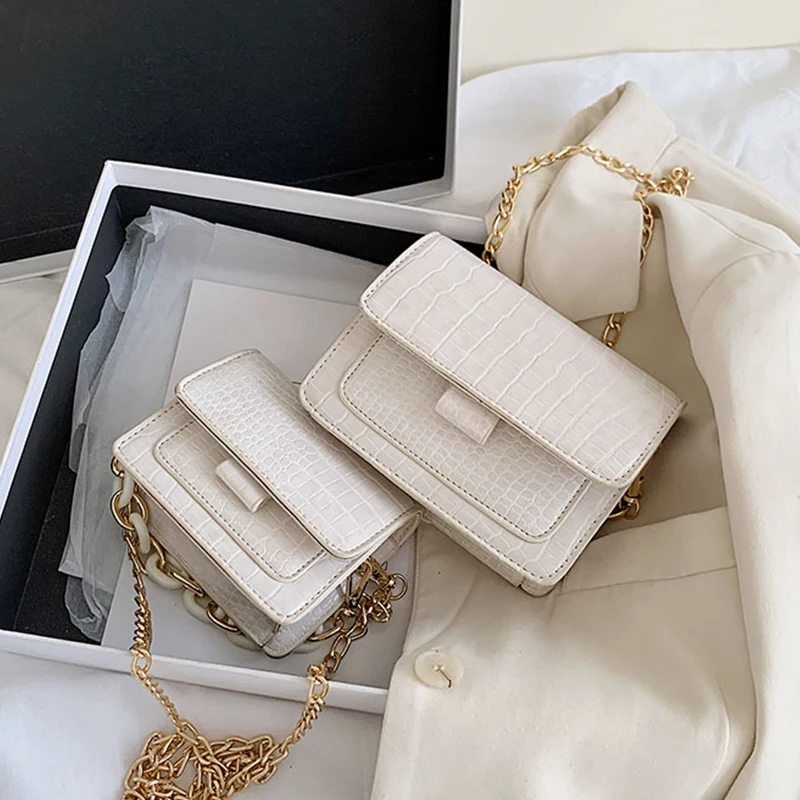 Модные маленькие однотонные сумки-Кроссбоди из искусственной кожи для женщин