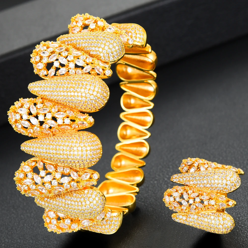 Набор женских ювелирных украшений GODKI роскошный комплект из 2 шт./компл. браслета