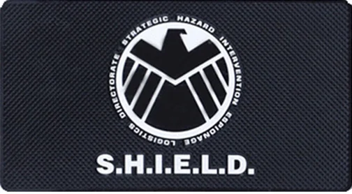 S.H.I.E.L.D Большой размер 27x15 см автомобильный коврик для телефона нескользящий коврик Липкий Коврик Противоскользящий Коврик Большой Авто Стайлинг автомобильные аксессуары для телефона MP4 gps ключ - Название цвета: S.H.I.E.L.D