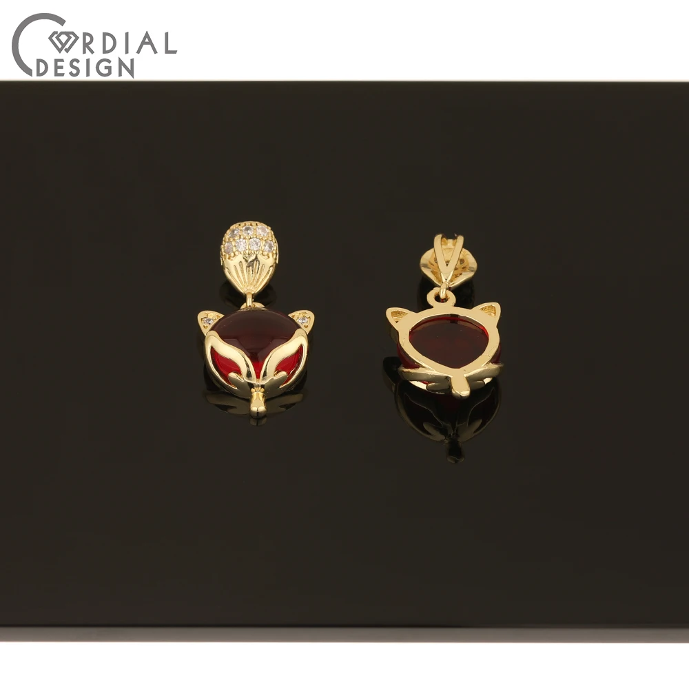 

Cordial Design 50Pcs 14*26MM CZ Pendant/Necklace Making/Jewelry Accessories/Hand Made/Jewelry Findings & Components/DIY Charms