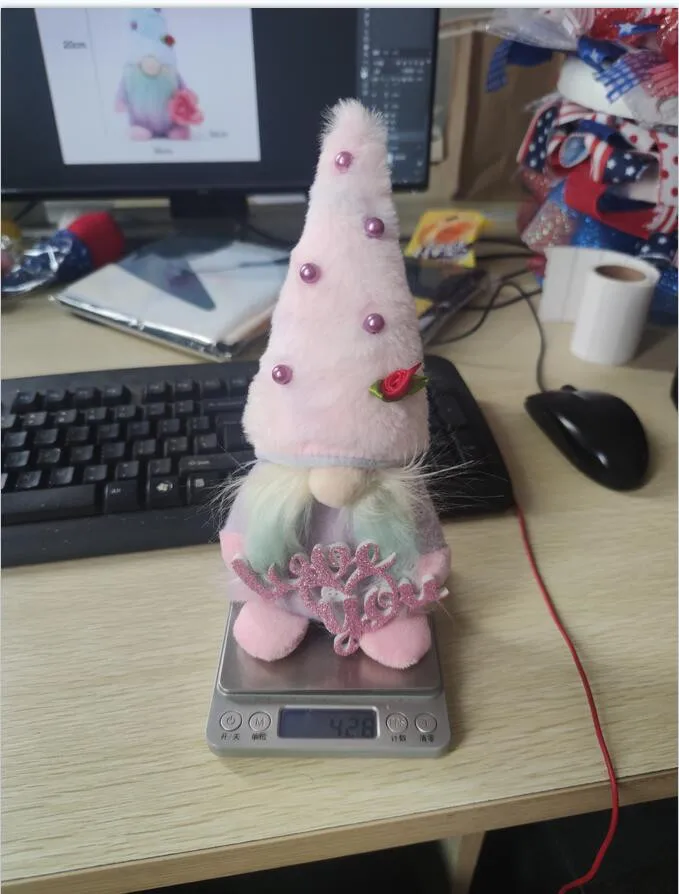 

Spring Flowers Dwarf Gnome Mother's Day Gnomes Gift Home Decoration Kawaii Holiday Gifts Plush Toy Ornament