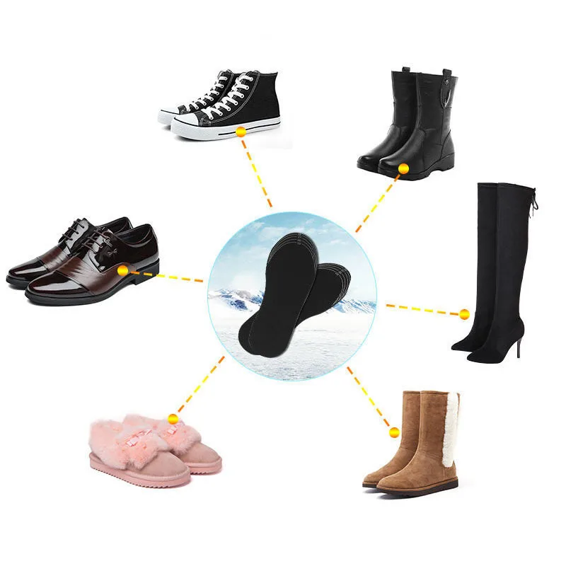 

USB Warmed Insole Thermal Insole Fantastic Foot Warming Appliance Rechargeable Washable Size Cutting Walking Men and Women