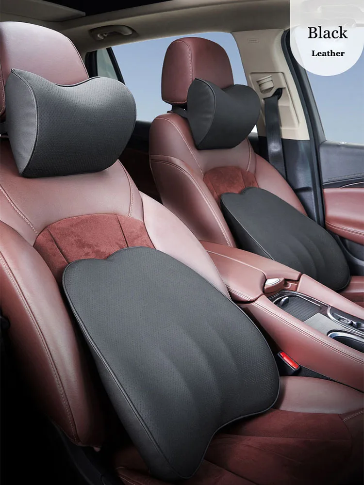 Кожаная трикотажная подушка из пены с памятью для сиденья автомобиля офисное