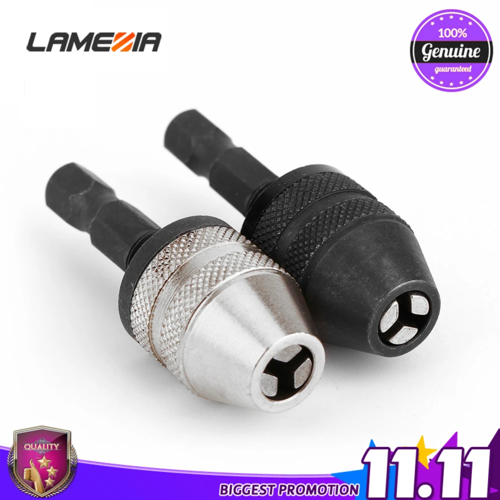 

Realmote 1Pcs 0.3-3.6mm 1/4 Hex Shank Dril Bit ToolKeyless Drill Screwdriver Chuck Impact Driver Adaptor For Woodworking