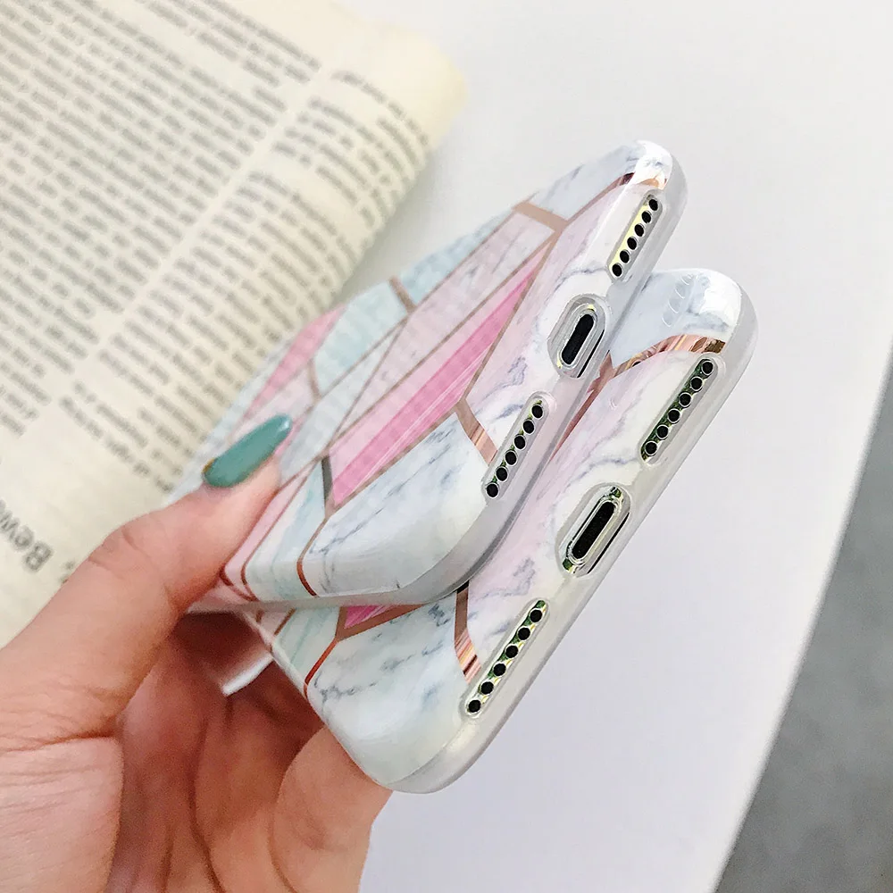 Чехол для телефона SUYACS Fantasy Dream marble для iPhone 11 Pro Max 7 8 Plus X XR XS Max 6 6S гальванический геометрический мягкий чехол-накладка