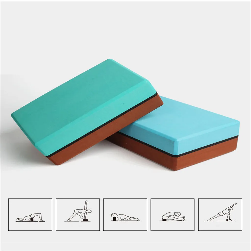 Набор из 2 предметов Эва Йога пробковый блок Пилатес пенопласт домашний