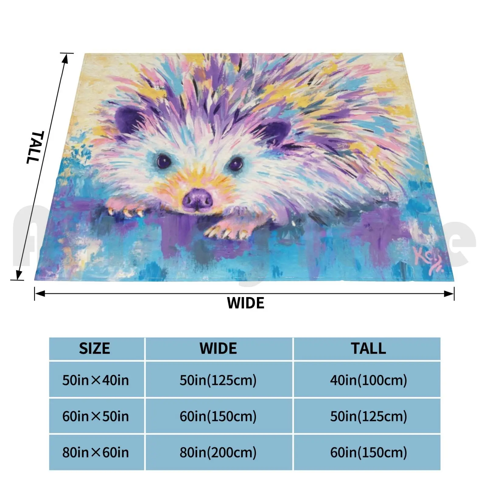 Модное одеяло с ежиком на заказ 257 ежик лицо животных симпатичный Ежик пастель