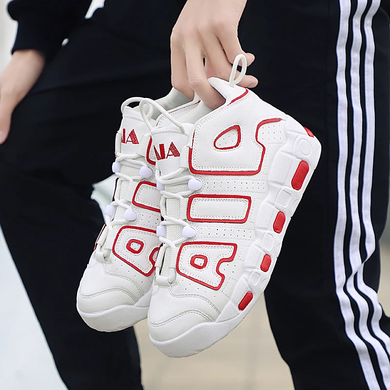 Мужские баскетбольные кроссовки Uptempo QS спортивные в Chicago Scottie Pippen размеры 38-44