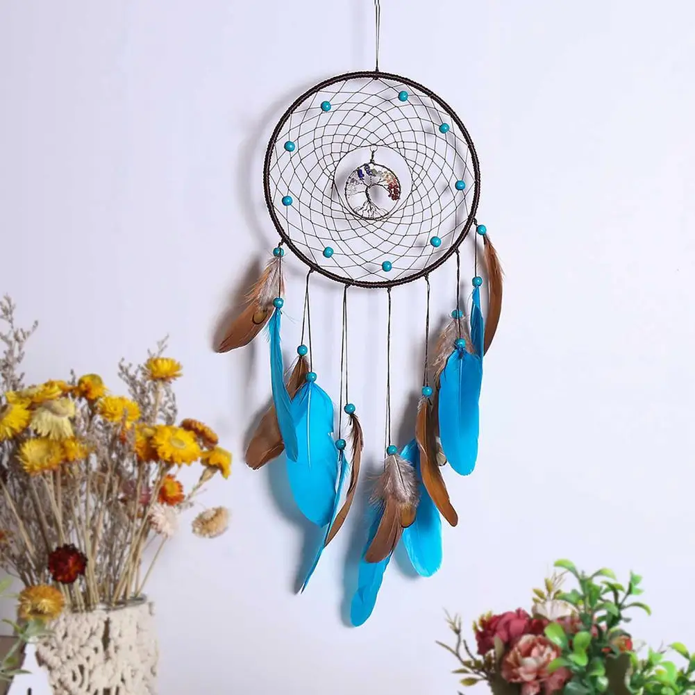 

Creative Wind Chime Dream Catcher Unique Colorful Pendant Feather Dream-catcher Hanging For Home Handmade Art Decor
