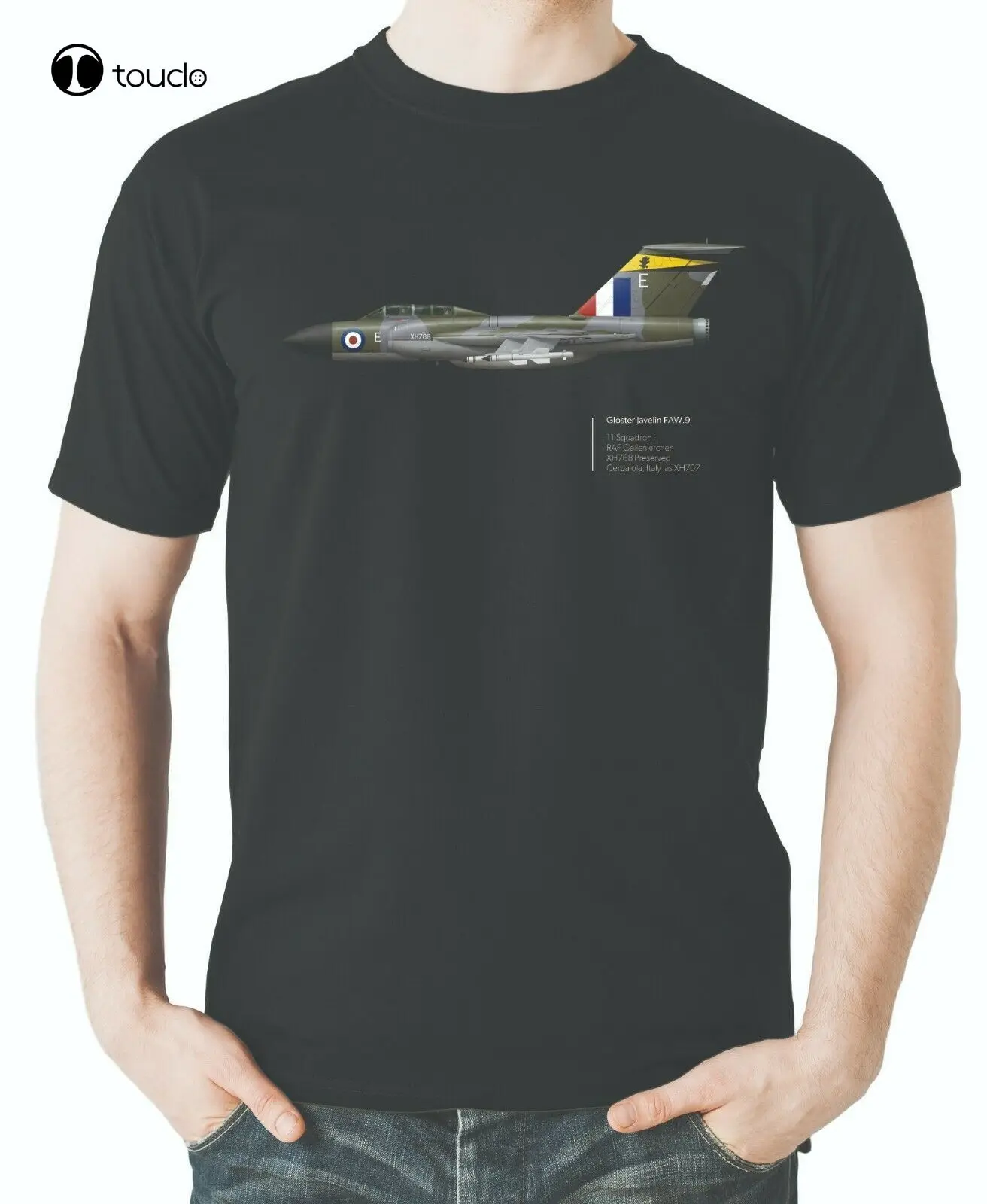 

Royal Air Force Gloster Javelin Faw.9 Aviation Themed T-Shirt. Summer Cotton Short Sleeve O-Neck Mens T Shirt New S-5Xl Unisex