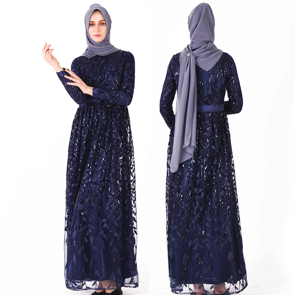 Abaya Дубай Модные женские мусульманские платья с высококачественной вышивкой