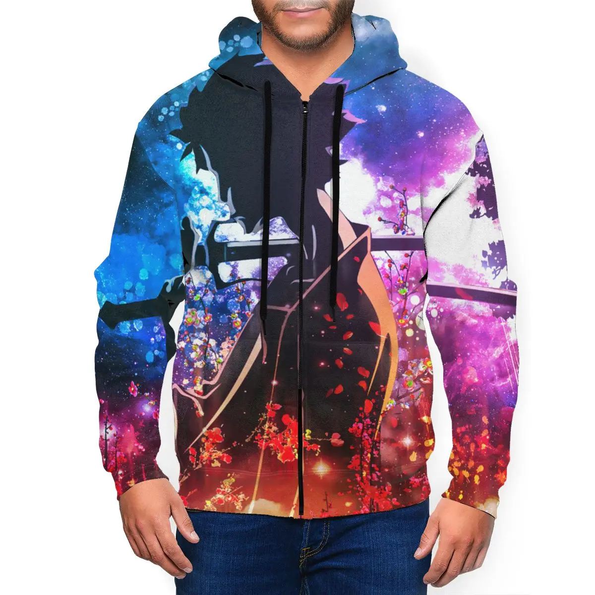 

Samurai Champloo Anime 3D Printed Zipper Hat Hoodie for Men Women Fashion Winter Sweaters