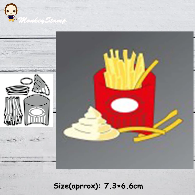 Обезьяна гамбургер металлические режущие штампы трафареты для DIY Скрапбукинг