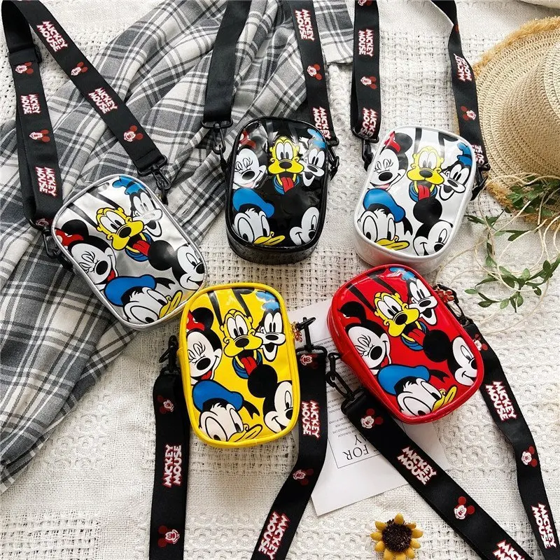 Новинка 2021 Детские Наплечные сумки Disney милая мультяшная сумка с Микки Маусом