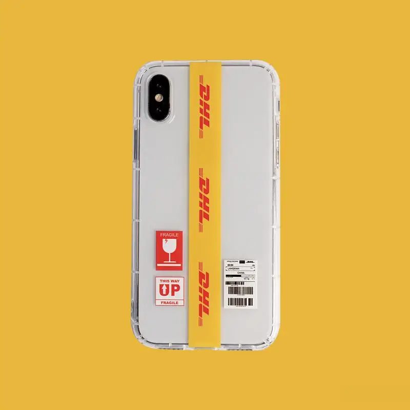 Индивидуальный чехол для телефона с рисунком Dhl Для Iphone X 11 pro Xs Max Xr 10 8 7 6 6s Plus