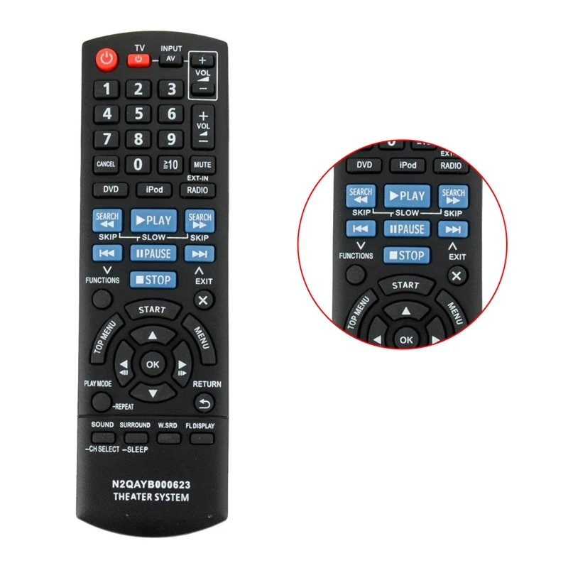 New Replacement Remote Control For Panasonic Home Theater N2QAYB000623 SC-PT760 SA-PT940 Fernbedienung | Электроника