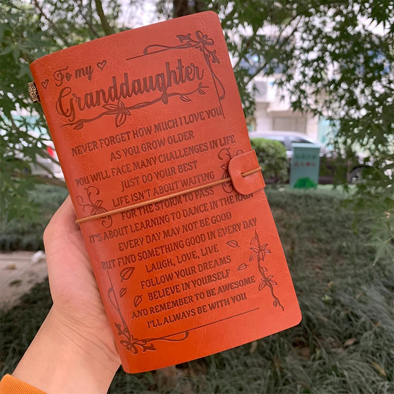 ToMy Granddaughter A6, креативные канцелярские принадлежности для родителей, подарок для детей, дневник для путешественников, записная книжка, Классическая повязка, школьные дневники, принадлежности, Дневник для пули - Цвет: ToMy Granddaughter