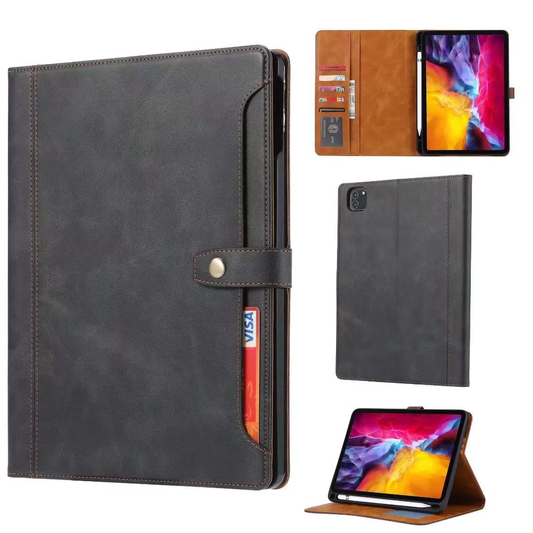 For iPad pro 11 2021 air10.9 Multi-function Classic Leather Flip Card New Tablet Smart Cover The Cases for ipad P11 air 10.9+pen