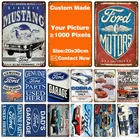 Украшение для бара Mustang Ford, Оловянная вывеска, потертый шик, домашний декор, металлическая табличка, настенный постер, винтажный декор, искусство, Винтаж