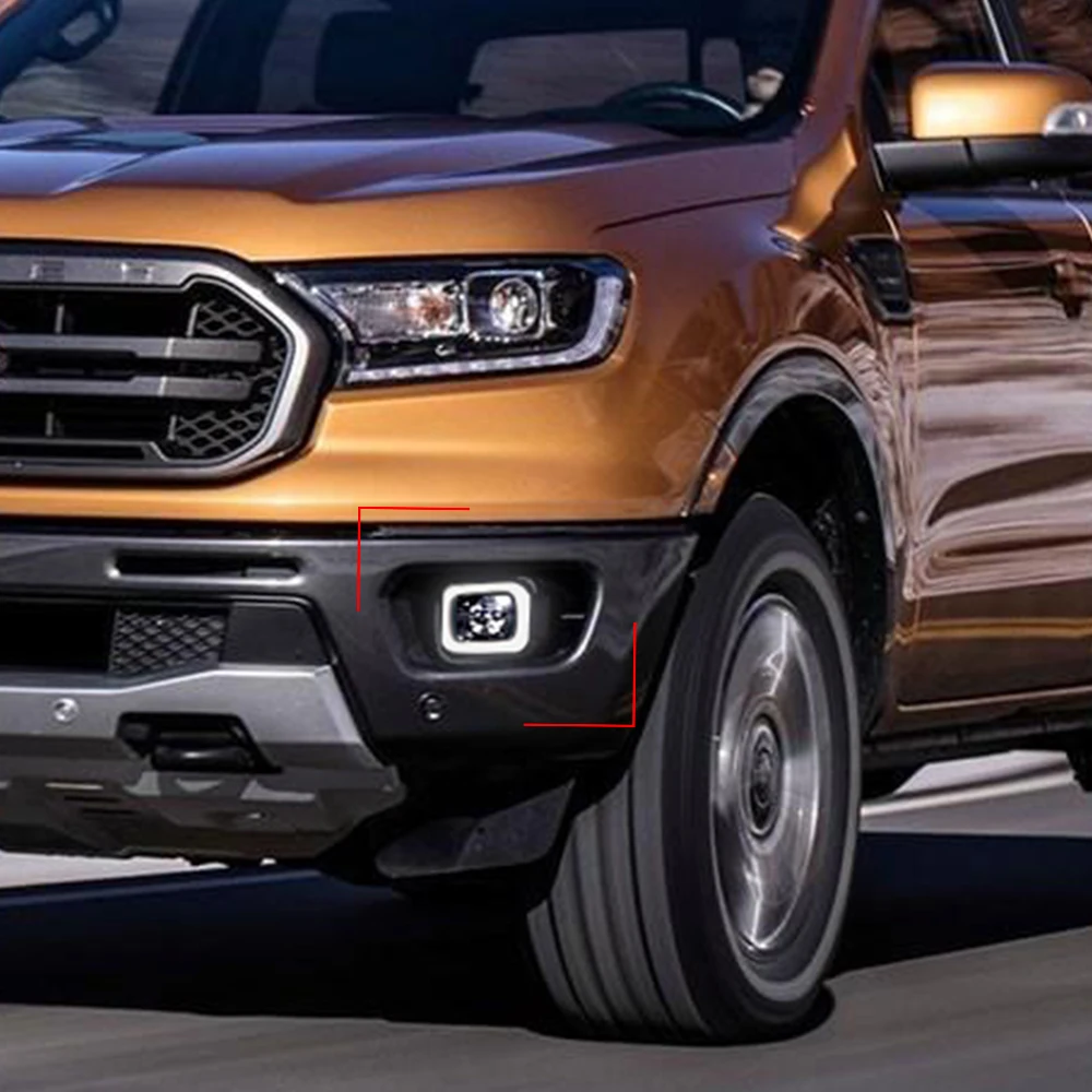 Дневные ходовые огни для Ford Ranger 2019 2020 12 В светодиодные противотуманные фары с