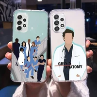 greys anatomy phone case transparent for samsung a51 a50 a71 a70 a81 m60s note s21 s 20 10 9 8 11 e plus ultra