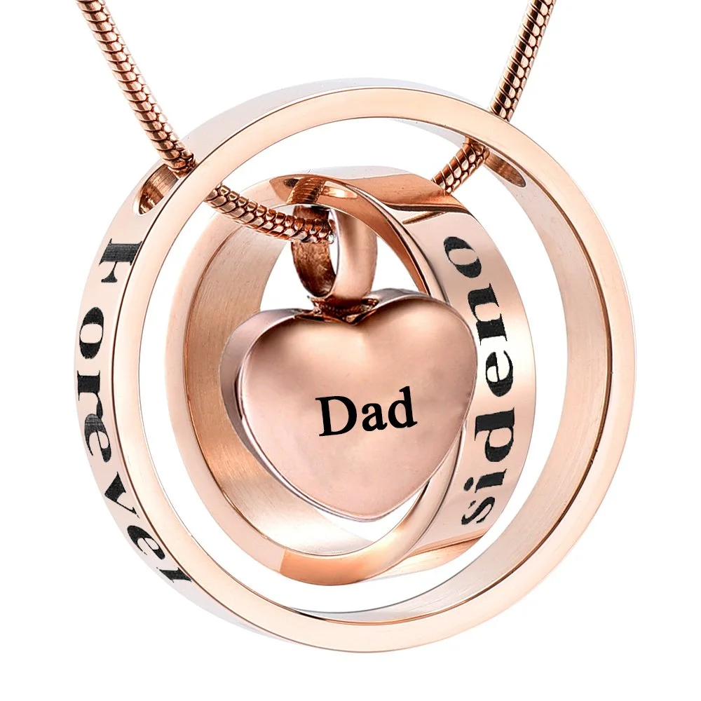 

Forever in My Heart,No Longer by My Side Cremation Pet Urn Necklace Memorial Lockets Ashes Pendant Jewelry for Dog Cat