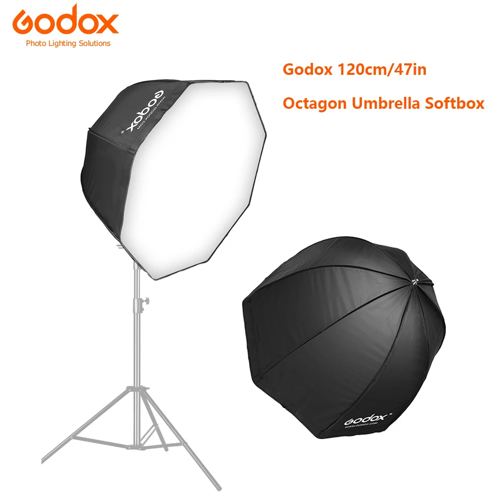 Софтбокс Godox light диаметром 120 см/47 дюймов восьмиугольный зонт для фотосъемки