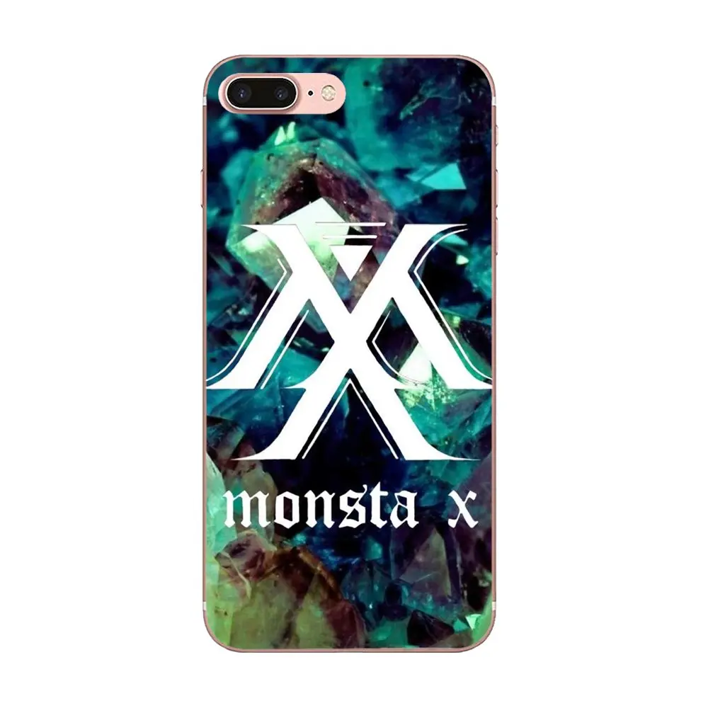 Monsta X KPOP Boy Group для Apple iPhone 4 4S 5 5C 5S SE SE2 6 6S 7 8 11 Plus Pro XS Max XR задние обложки тонкие |