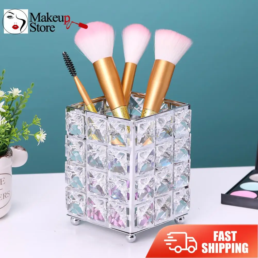 В европейском стиле элегантные металлические Кристальные кисти для макияжа
