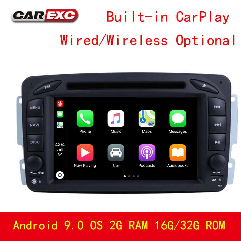 2 Din Android 9 0 Автомобильный мультимедийный навигационный DVD радио плеер для Benz CLK W209