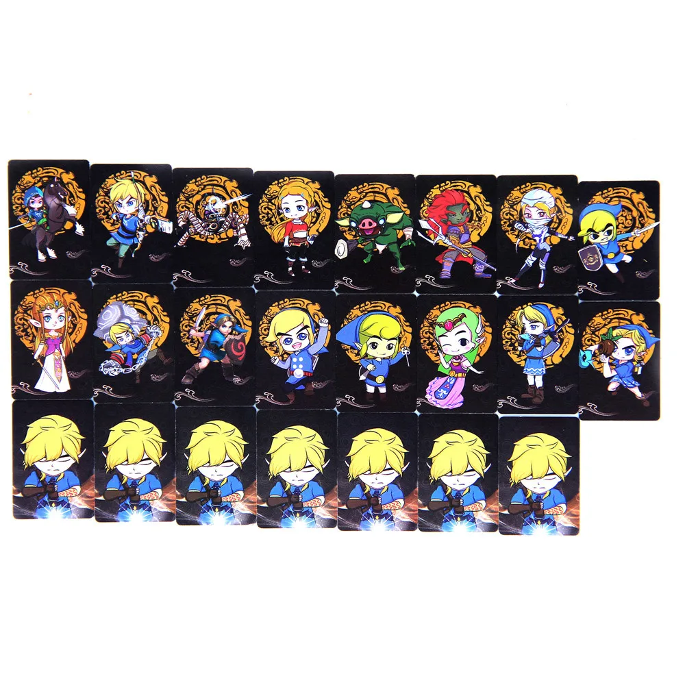 Набор/24 шт. стандартных или мини игровых карты Zelda NFC Tag для Nintendo Switch/Wii U & 3DS