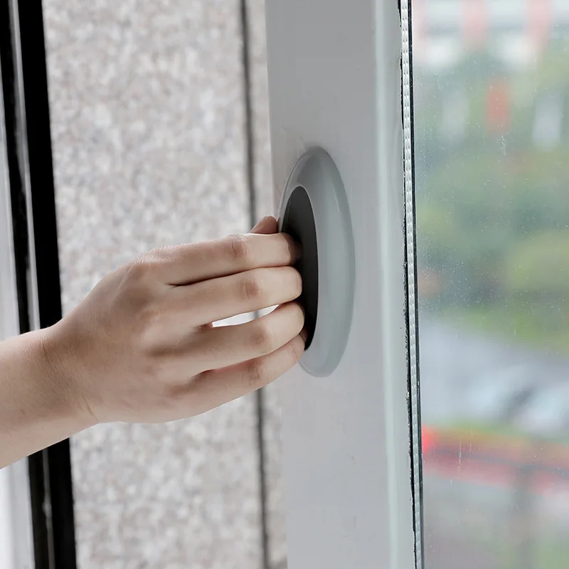 Ручка для раздвижной двери прочная клейкая овальная 2 шт. окон кабинета ящика