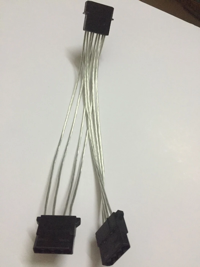 Кабель переходник Molex с 4 контактным штекером на 2 портовый разъем IDE внутренним