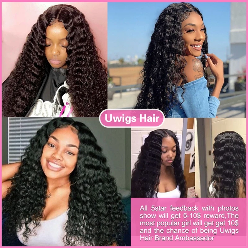 3 пряди т. бразильские волнистые волос 4 х4 дюйма | Шиньоны и парики