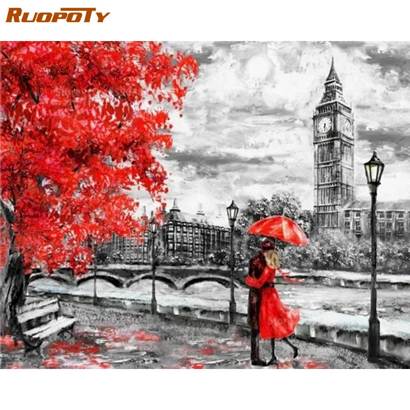 

RUOPOTY Full Square 5d DIY Diamond Painting Mosaic Art Kits Diamond Embroidery Couples Handicrafts Hobby Hot Sale