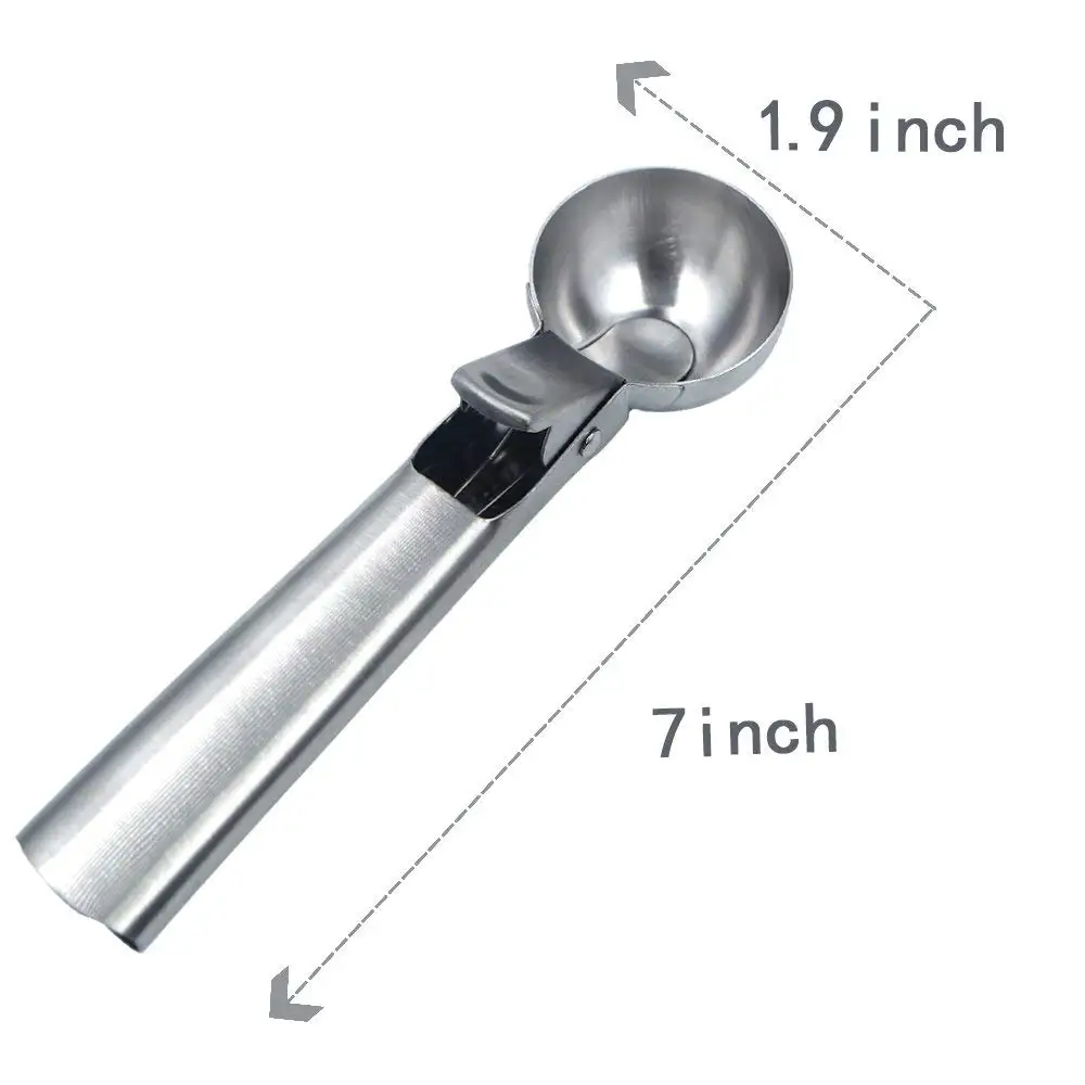 Лопатка для мороженого легкий триггер профессиональный кремовый ковш из