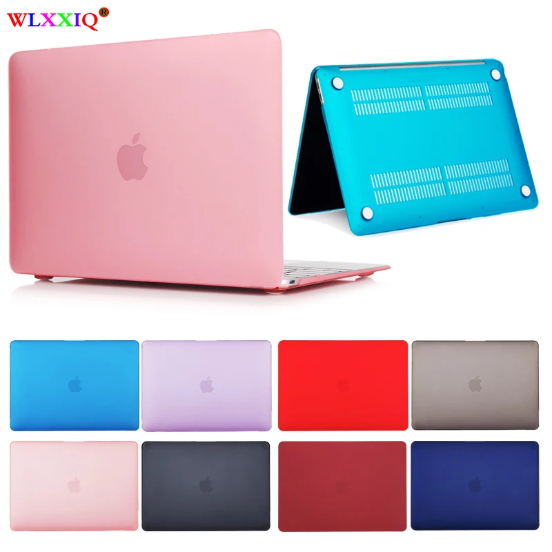Матовый Кристальный Жесткий Чехол для ноутбука Macbook Air Pro retina 11 12 15 13 3 дюймов Touch Bar