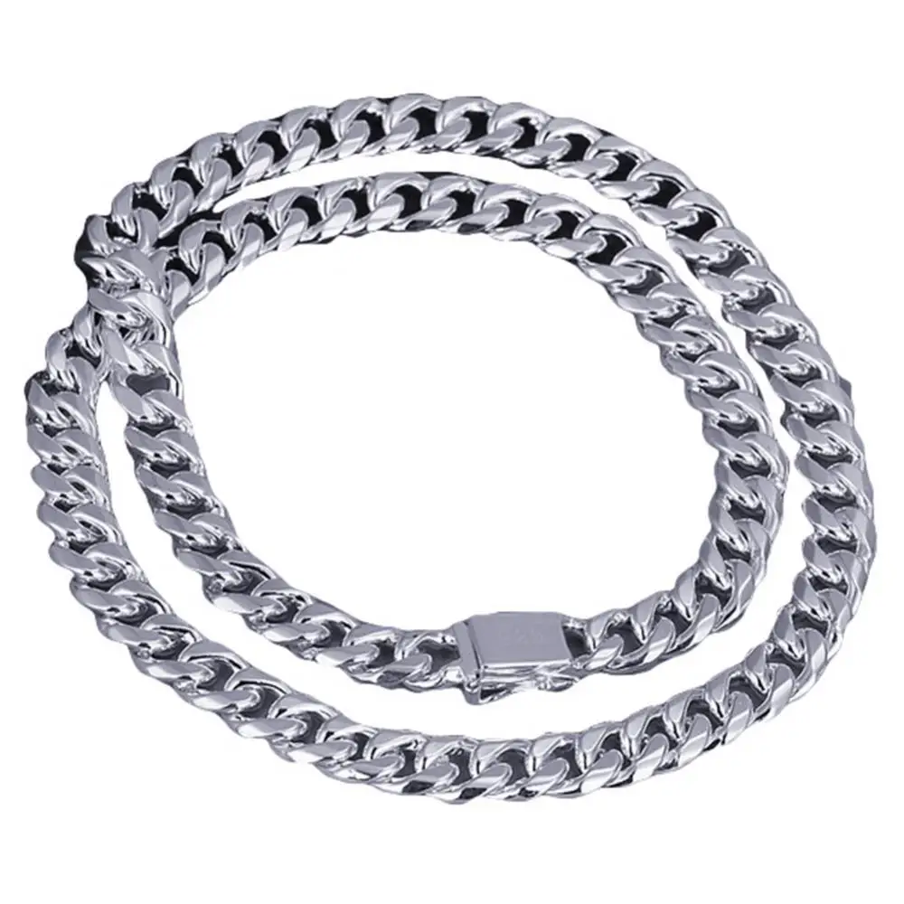 

40% Dropshipping!! Fashion Men Wide Thick Stamp Chain Necklace Party Club Jewelry Christmas Gift