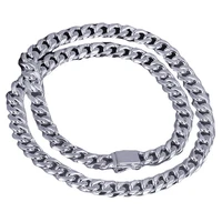 40 dropshipping fashion men wide thick stamp chain necklace party club jewelry christmas gift