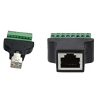 Ethernet RJ45 внутренняя резьба CCTV 8-контактный (штекер) терминальный конвертер адаптер для цифрового сетевого видеорегистратора