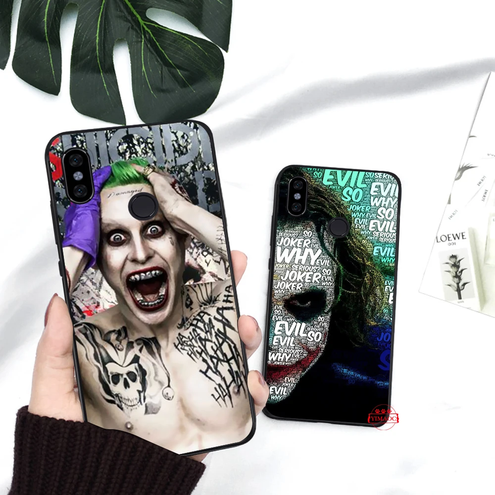 Джокер в продаже роскошный классный силиконовый случай для Redmi Примечание 4X5 Pro 6 5A